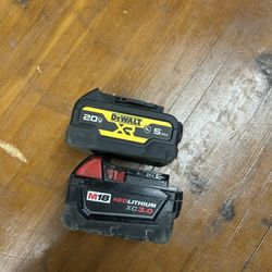 Milwaukee/dewalt Battery Bundle