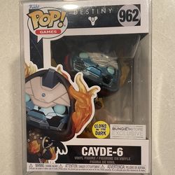GLOW Cayde-6 Funko Pop *MINT* Bungie Store Exclusive Destiny 962 with protector Games Playstation PS5 SEGA Nintendo XBOX GITD