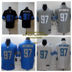 Detroit Lions Aidan Hutchinson football jerseys