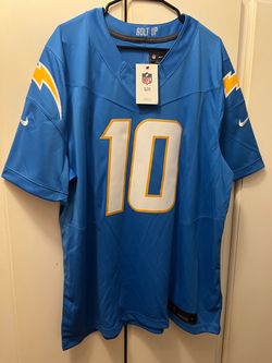 Justin Herbert Los Angeles, Chargers XXL Nike Vapor F.U.S.E Limited Jersey - Powder Blue, Men