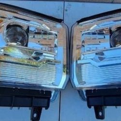 14-15 Gmc Sierra Projector Headlights Luces Focos Micas Faros Faroles Headlamps 