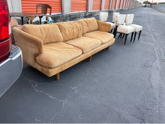 70s well kept in plastic Retro Deep cushion Groovy Couch