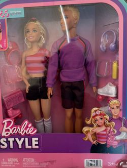 Barbie Style Barbie & Ken Roller Skating Doll Set – 65th Anniversary – New in Box