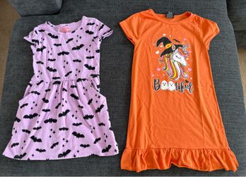 Girls Size 5 Halloween Dress & Pajamas