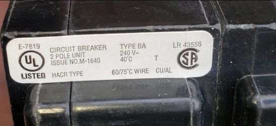 BABZ100 - Eaton - 100 Amp Circuit Breaker Bolt - On - 100 Amp - 2 Pole &KYCX