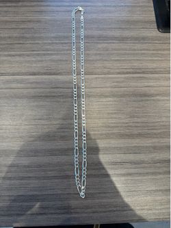 Cadena figaro de plata mexicana!!.925