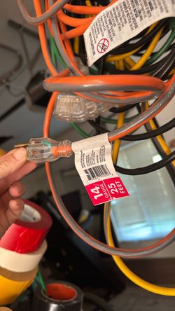 RIGID 12/3 heavy duty extension cord