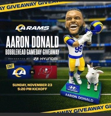 Aaron Donald Bobblehead Goat 11/23/25 SGA