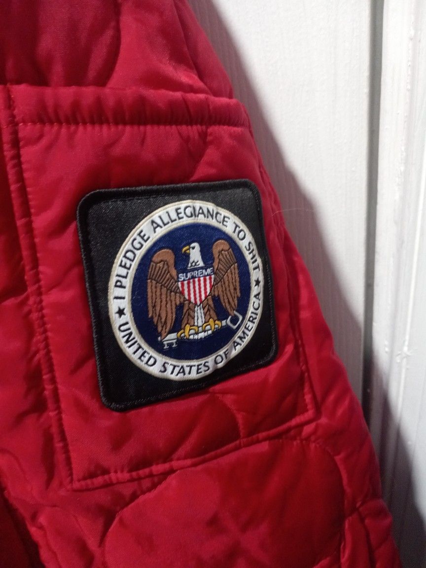 Supreme Hoodie Pledge Allegiance To Sh*t