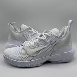 Jordan Why Not Zer0.4 Triple White Basketball Shoes CQ4230-101 Men’s 