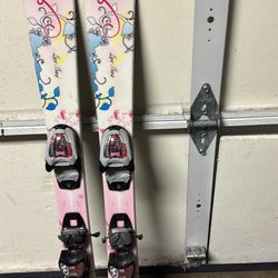 K2 Skis For Kids 100 Cm With Bindings And Boots Size 20.5 21.5 22.5