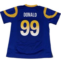 Nike Los Angeles Rams Aaron Donald #99 Blue Jersey Boys Youth Sizes New