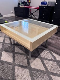 Glass center table