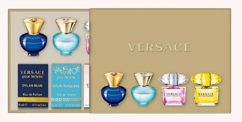 VERSACE - MINI SET ( BRIGHT CRYSTAL, DYLAN BLUE, DYLAN TURQUOISE, YELLOW DIAMOND ) 4PC SET ( W )