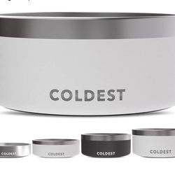 Coldest Dog Bowl-100 oz Epic White
