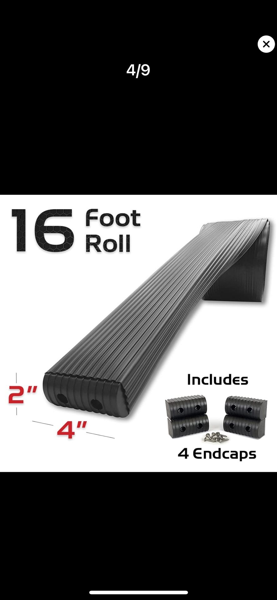Caliber Bunk Wrap Kit 23054-BK, 16-ft Roll of 2x4-in Bunk Wrap with Endcaps, Black