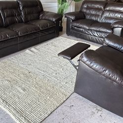 couch love seat and recliner chair set, delivery available 