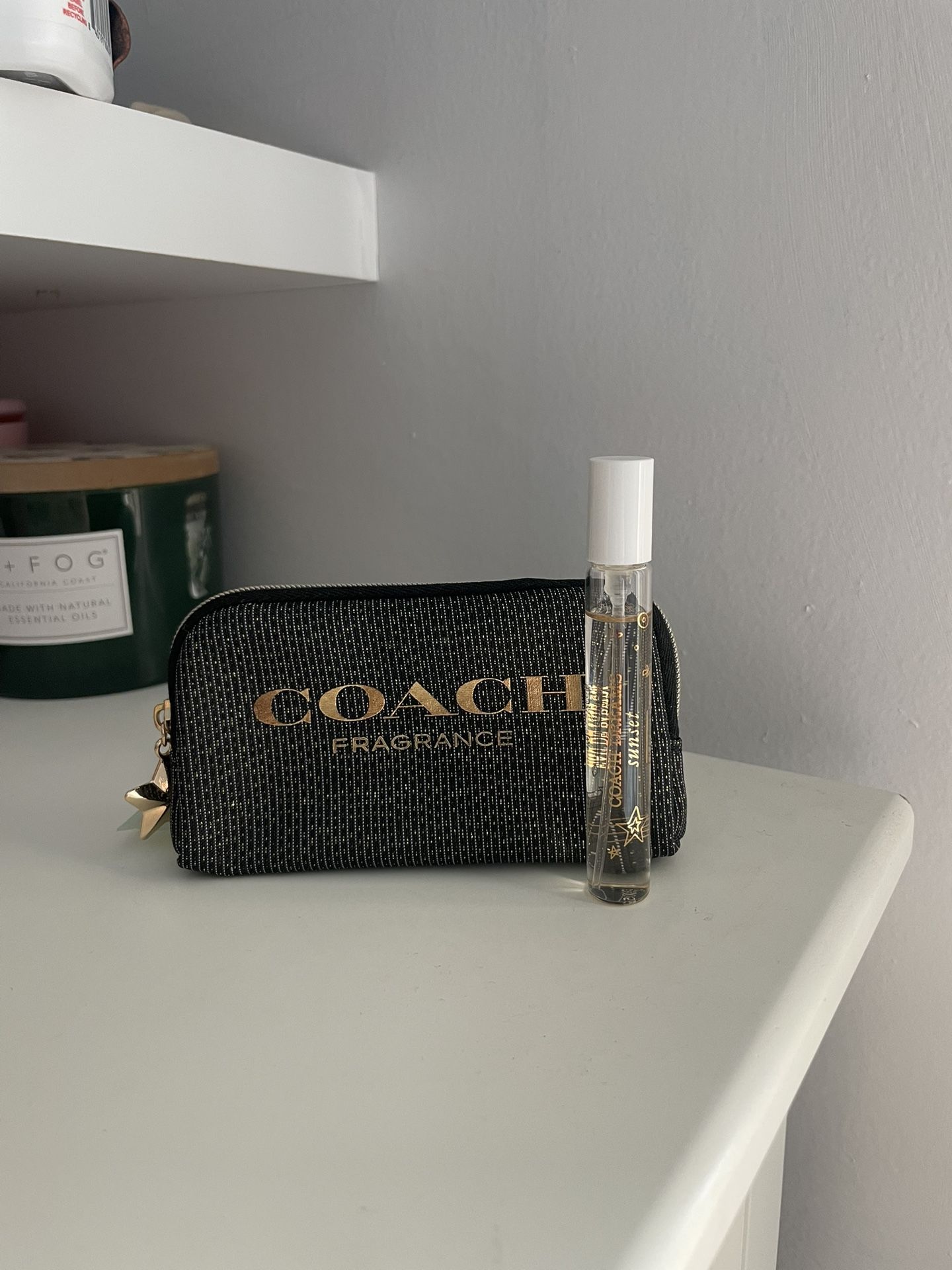 Travel Size Coach Perfume ( Sunset) With Coach Bag