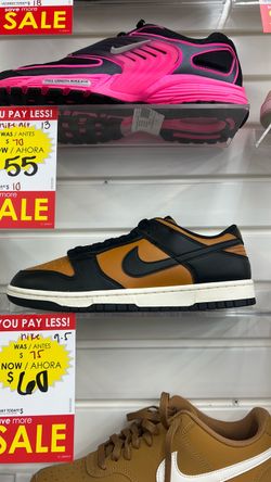 Nike Dunk Low Black and Tan Sneakers