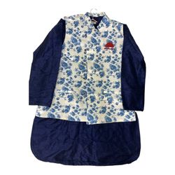 Skavij Floral Vest And Kurta Set -XL