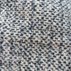 2 Yards 100% Alpaca Wool Fabric Peruvian Designer Blue White