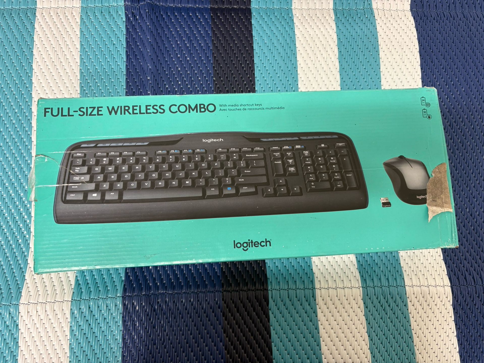 Logitech combo keyboard and mouse
