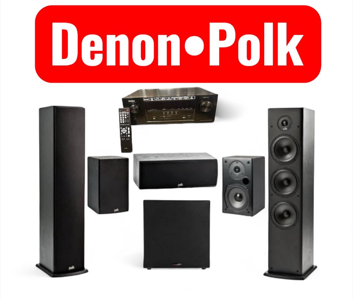 $500. DENON • POLK AUDIO Home Entertainment Surround Sound