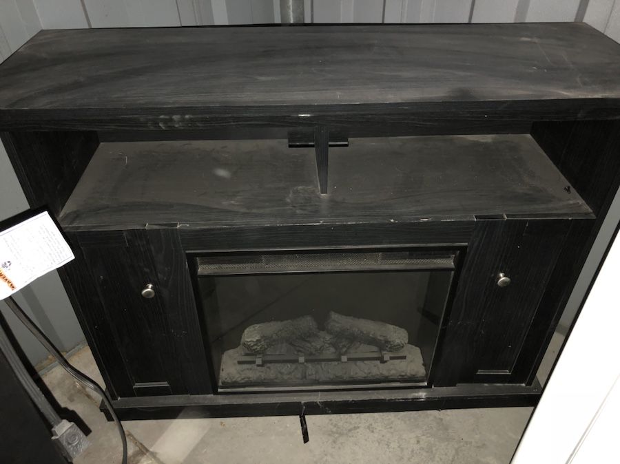 Fire place tv stand