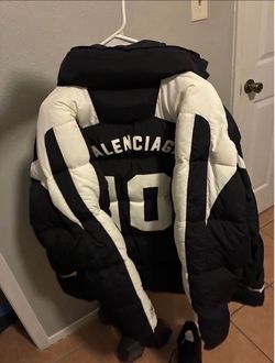 Balenciaga Puffer Jacket Black and White