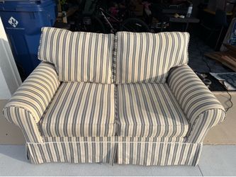 Striped Loveseat/Couch