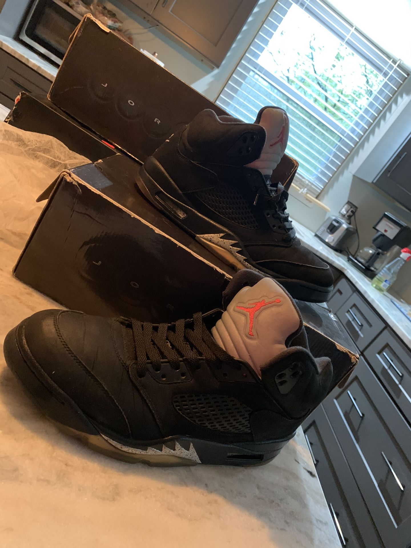 Nike Jordan 5 black metallic