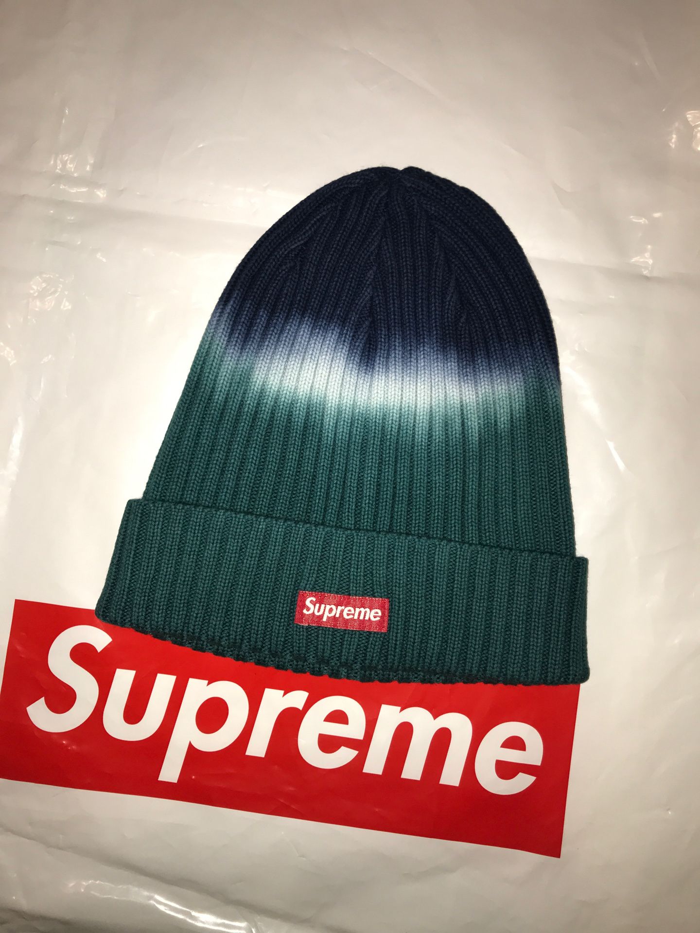Supreme Overdyed Beanie teal tie dye π₯π₯