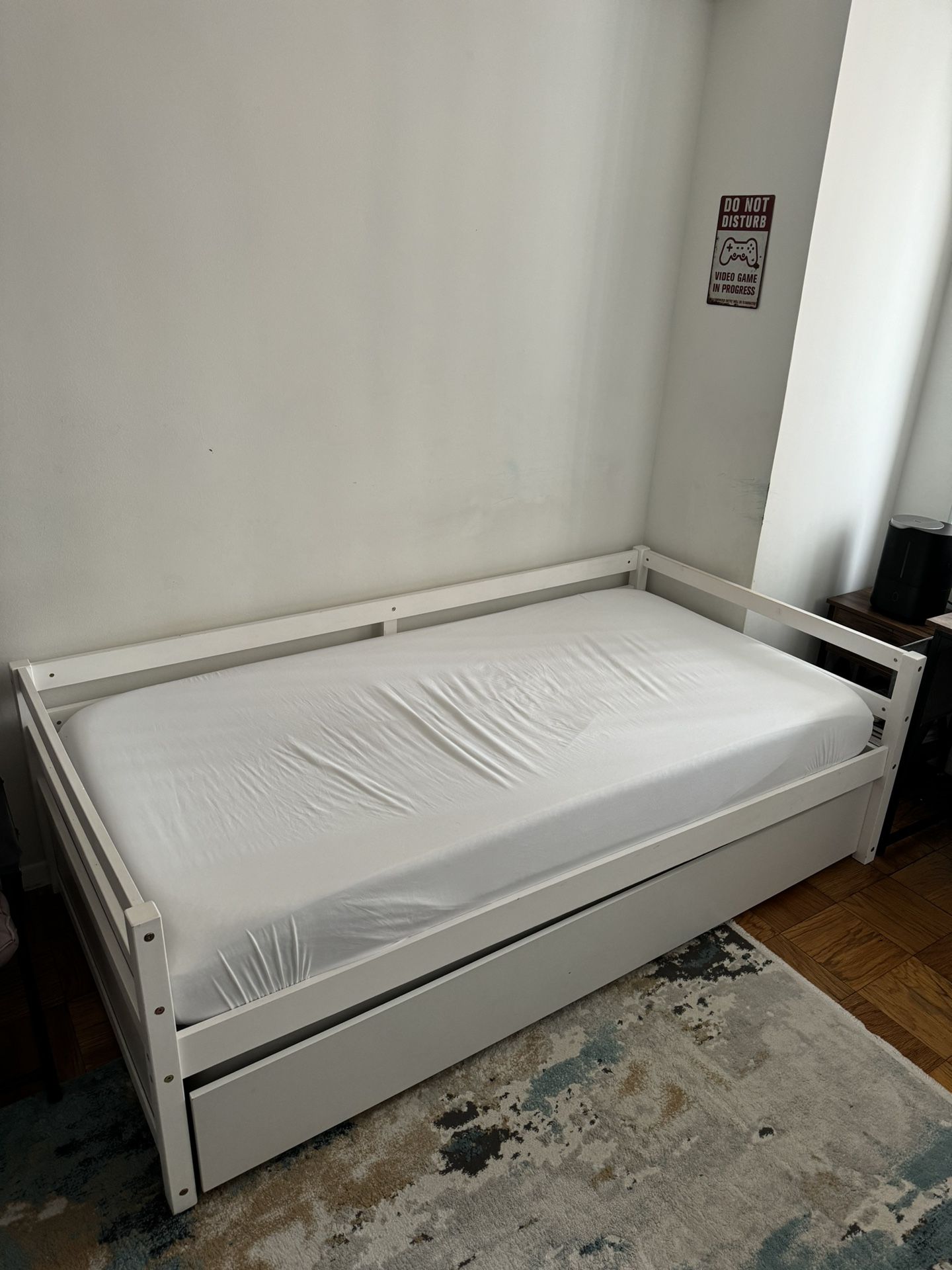 Twin Bed Frame With Pullout Bed 