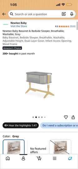 Newton Baby Bassinet and Bedside Sleeper