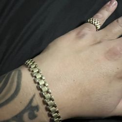 Rolex Ring And Bracelet Set 