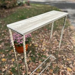 FREE - Beautiful Marble & Metal Side Table 