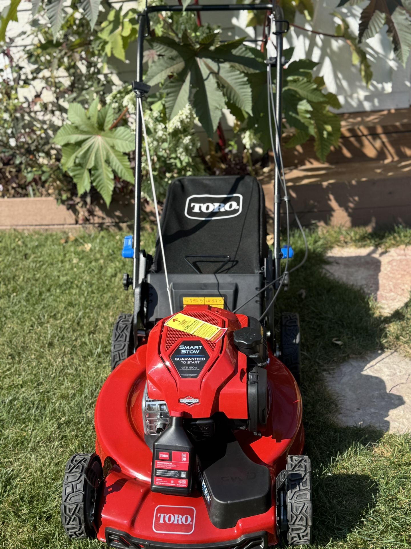 Toro Recycler with Smart Stow 22-in Gas Self-propelled lawn mower with 150-cc Briggs and Stratton Engine