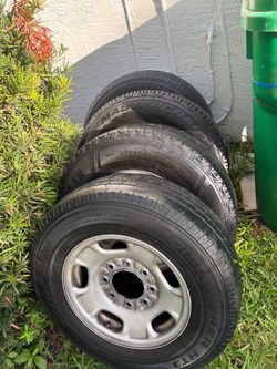245/75/r17 tires and rims for Chevy Silverado or van express