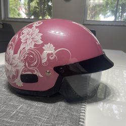 HJC pink motorcycle helmet 