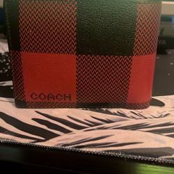3 In 1 Wallet With Buffalo Plaid Print
