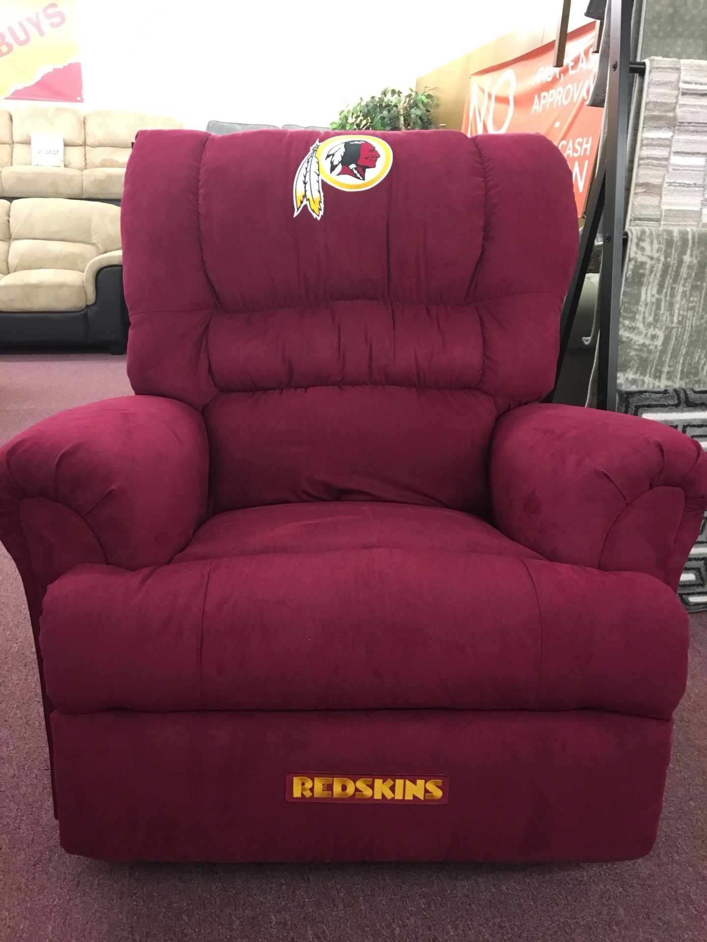 🏈Brand New Washington Redskins Recliner $50 Down Takes It Home!