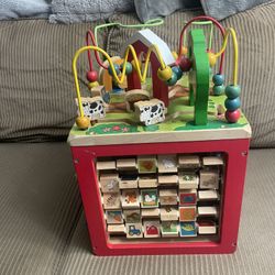 Wooden Activity Cube Toy