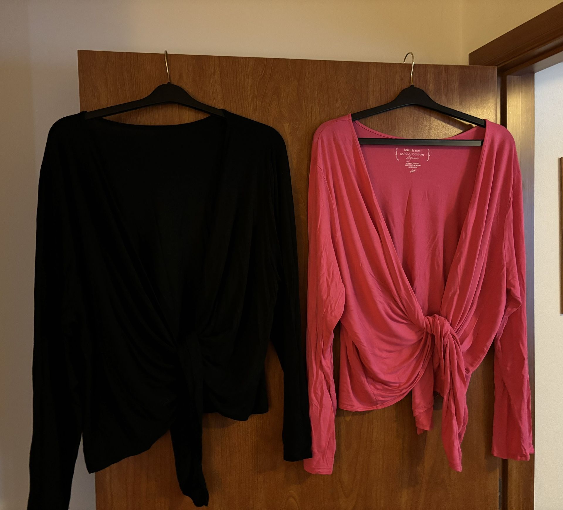 Set Of Two Carole Hochman Long Sleeve Cardigan 3XL