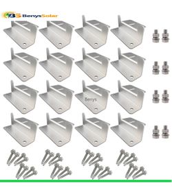 Solar Panel Z Bracket Solar Panel Mounting Mounts RV Boat Roof Wall 4 set of 4