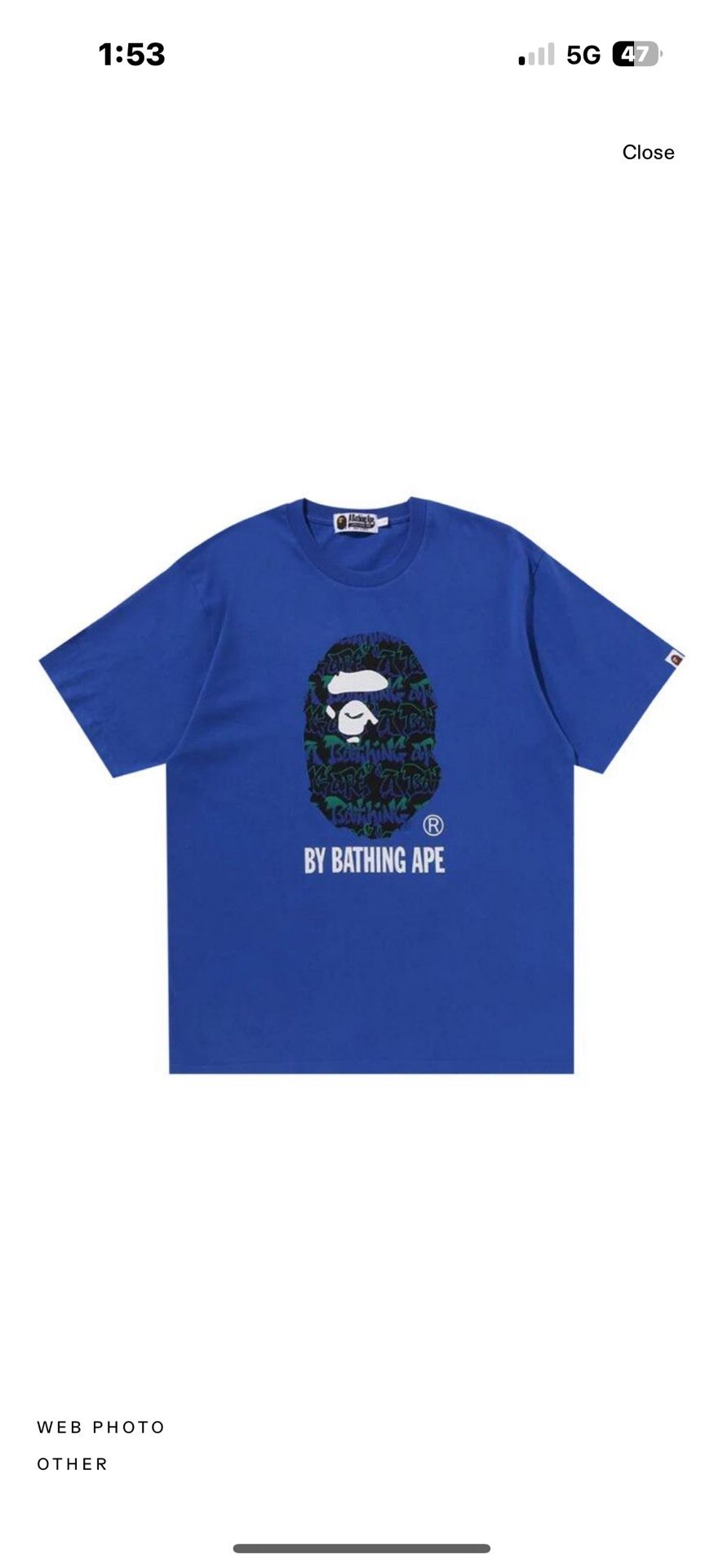 Bape “Graffiti” Tee Size XL