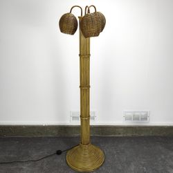 Vintage Palm Tree Floor Lamp (No Leaves) 