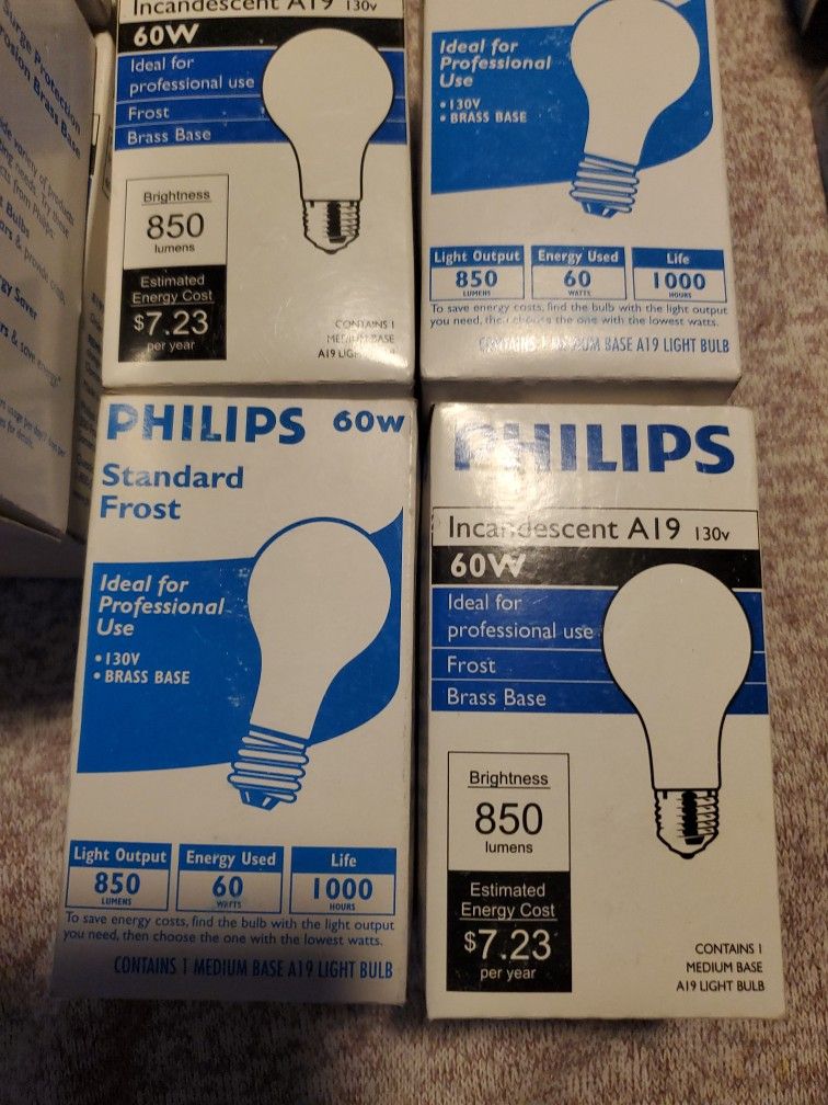 Philips 60w Bulb 💡 New Standard Frost 