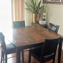 Brown Wooden Dinning Table 