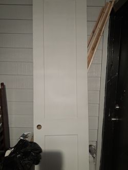 24x96 solid Wood  core 2 panel modern style door