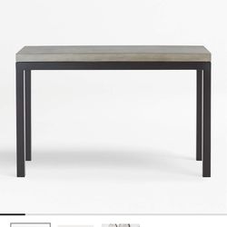 Concrete Metal Dining Table 